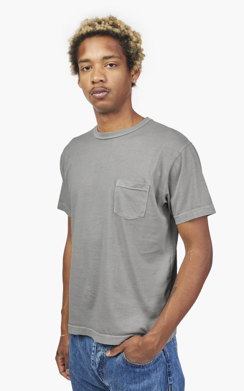 3sixteen Garment Dyed Pima Pocket Tee Ash