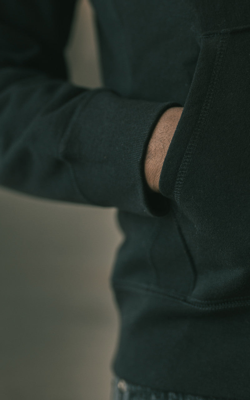 3sixteen Heavyweight Zip Hoody Black