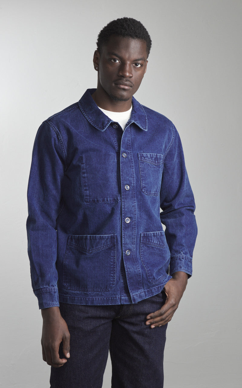 3sixteen French Work Jacket HBT Indigo