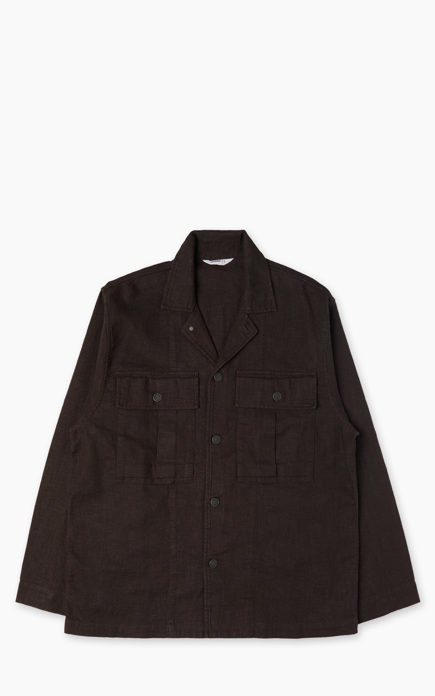 3sixteen M43 Overshirt Linen Chocolate