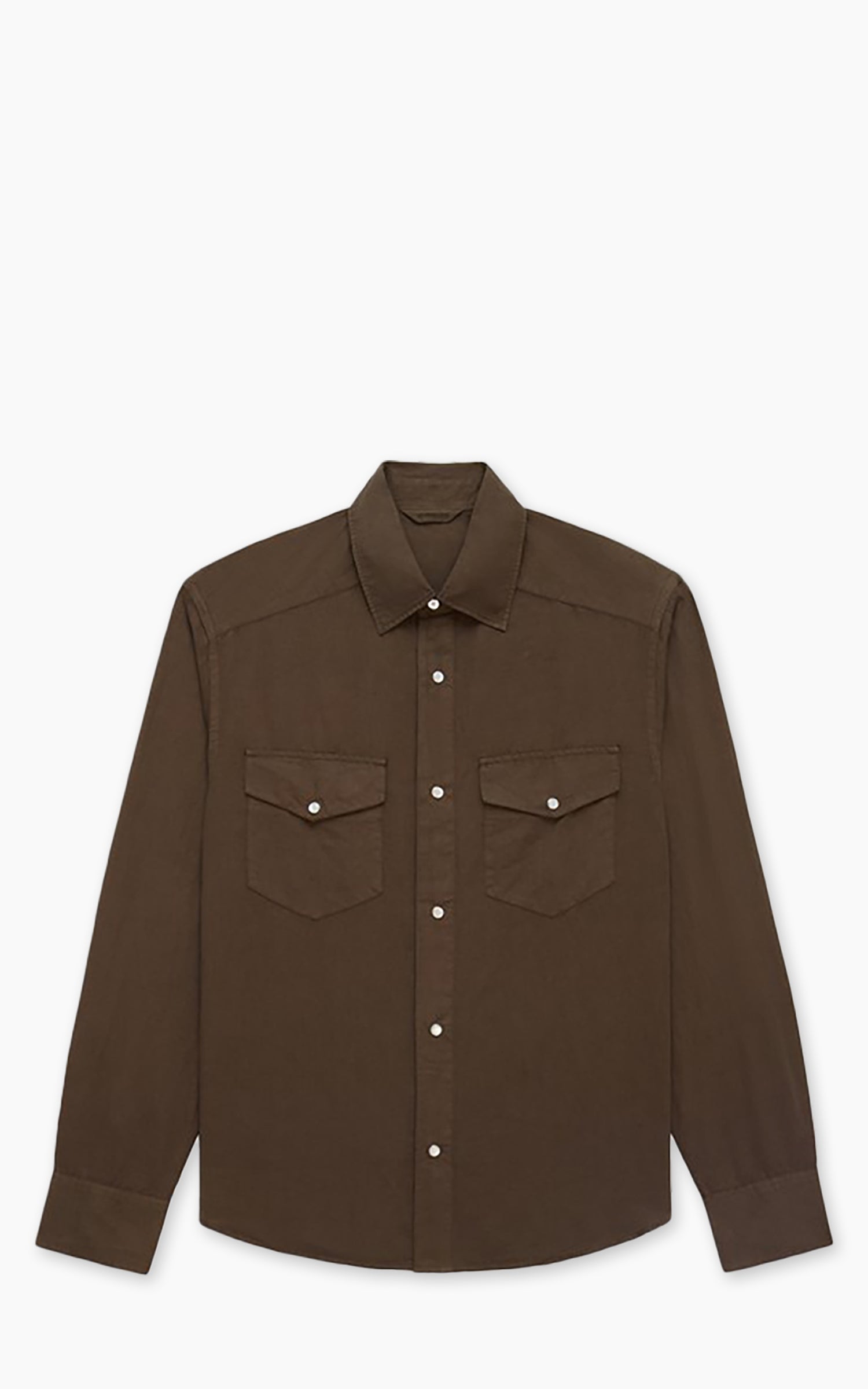 3sixteen Snap Western Shirt Garment Dye Mocha