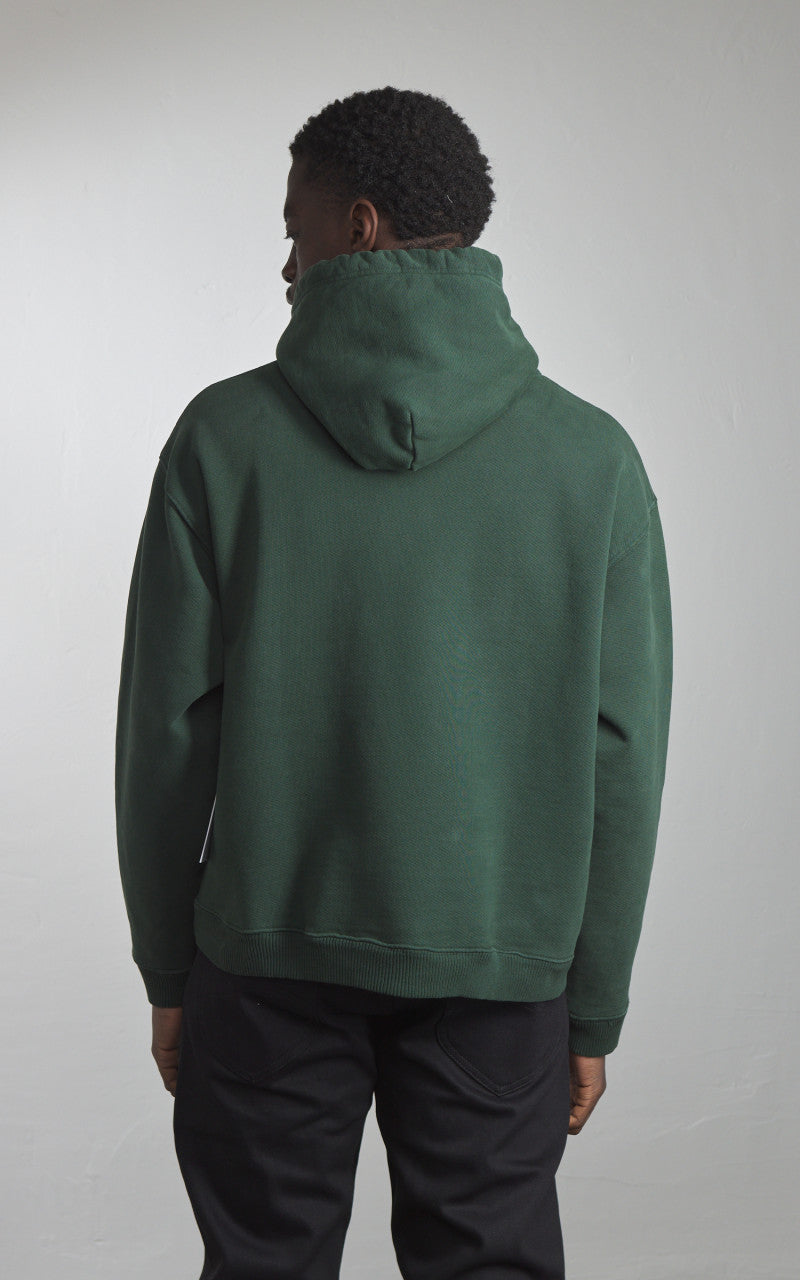 3sixteen Ultraweight French Terry Hooded Pullover Kombu Green