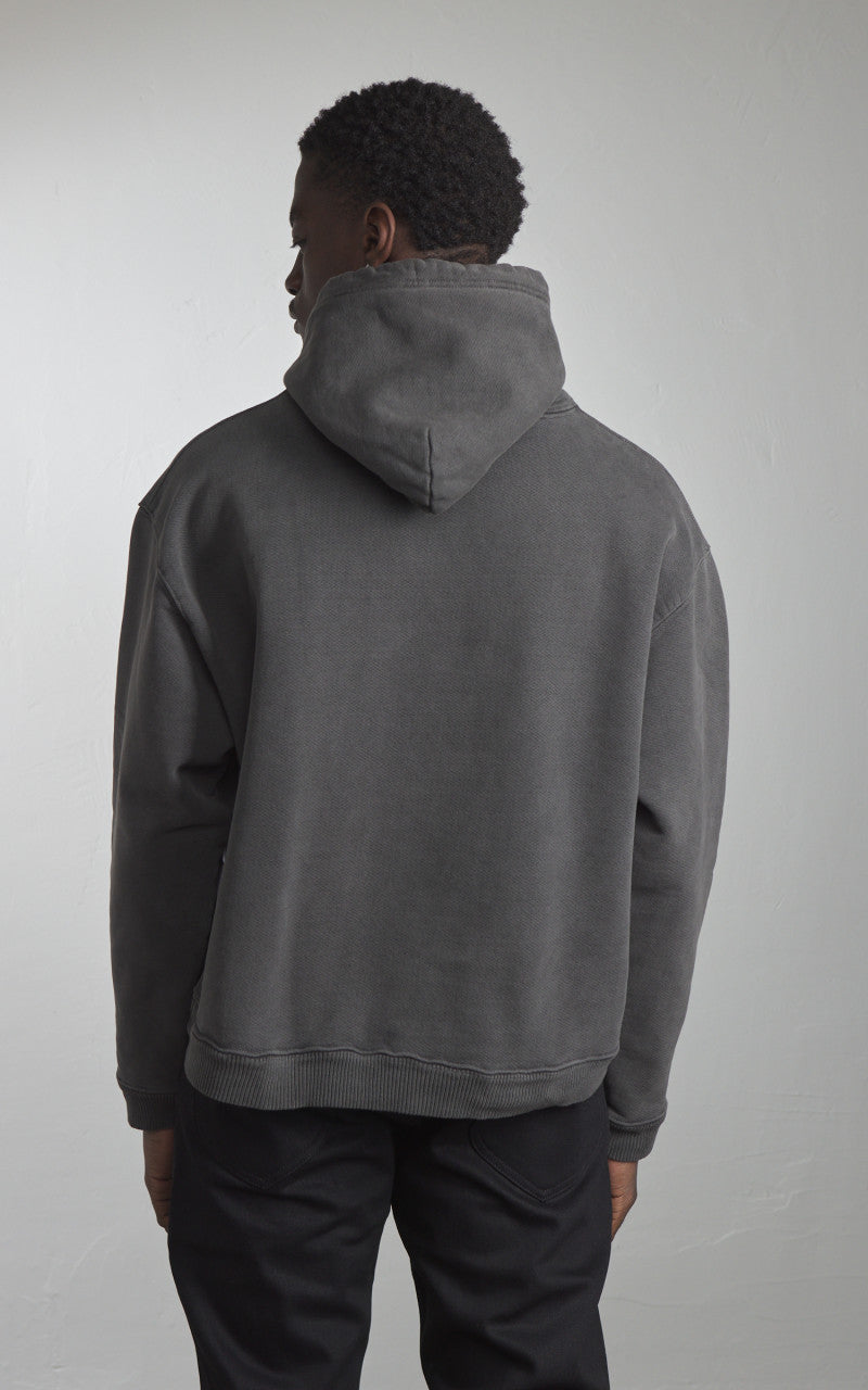 3sixteen Ultraweight French Terry Hooded Pullover Smoke