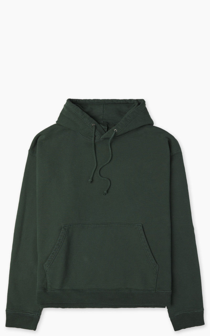 3sixteen Ultraweight French Terry Hooded Pullover Kombu Green
