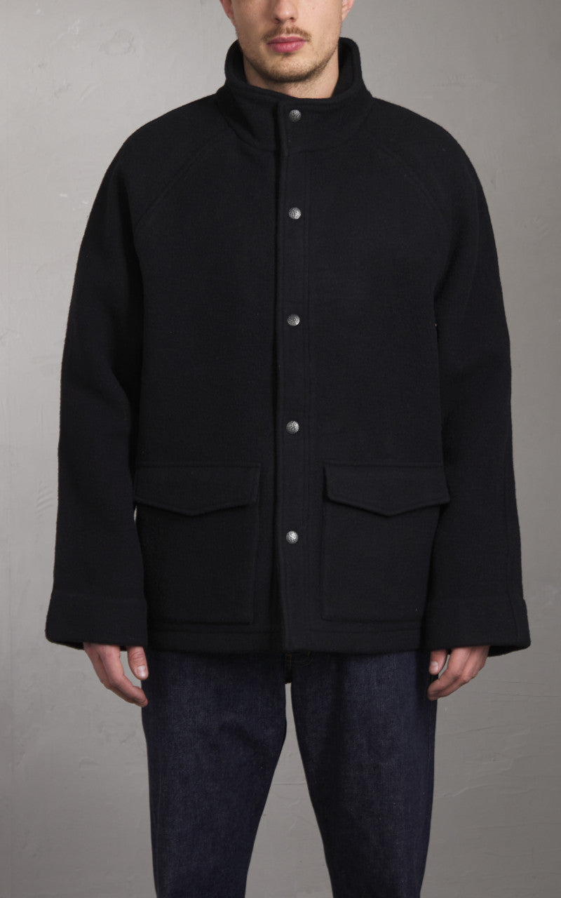 3sixteen Welding Jacket Melton Wool Black