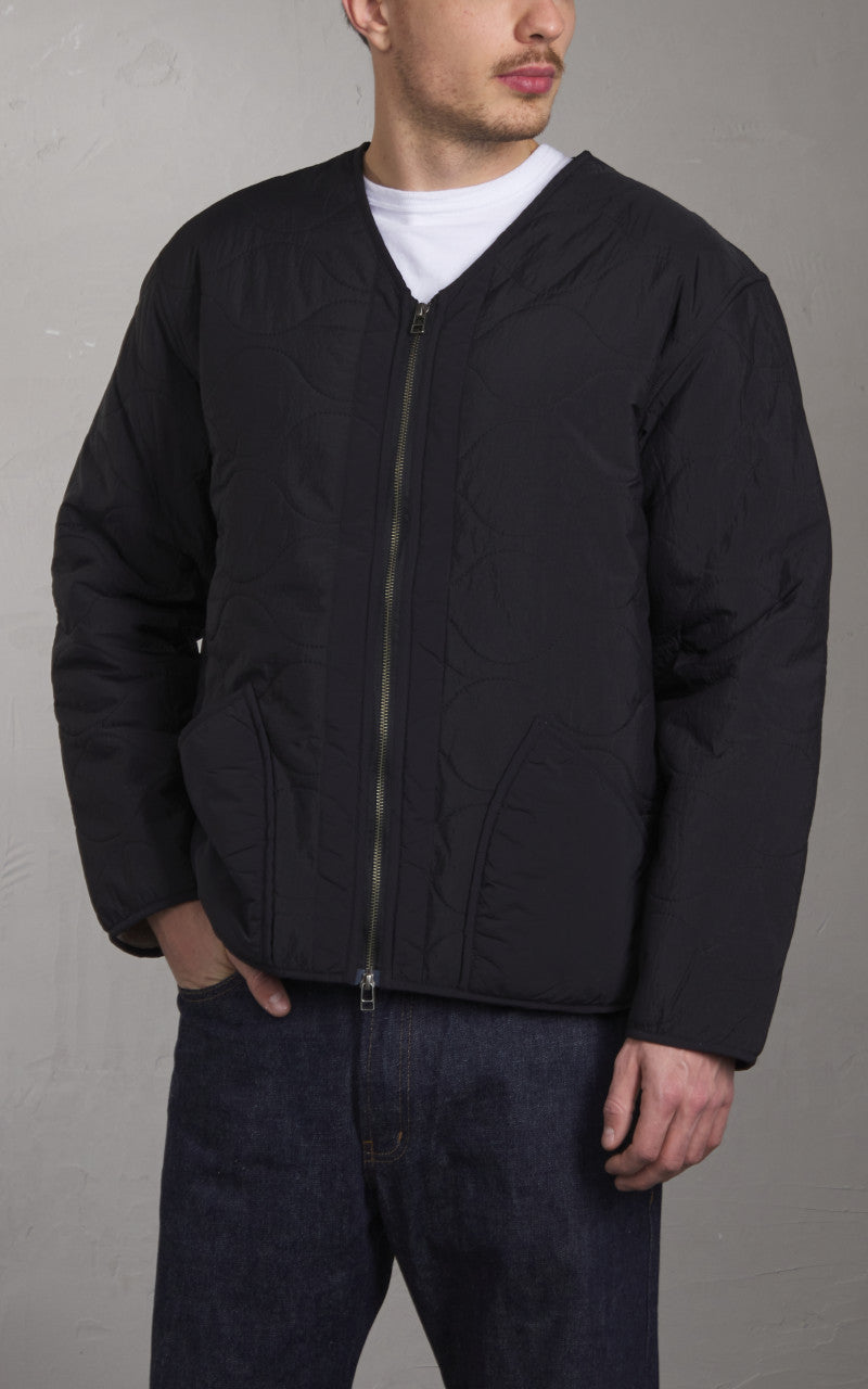 3sixteen Zip Liner Jacket Nylon Sherpa Black