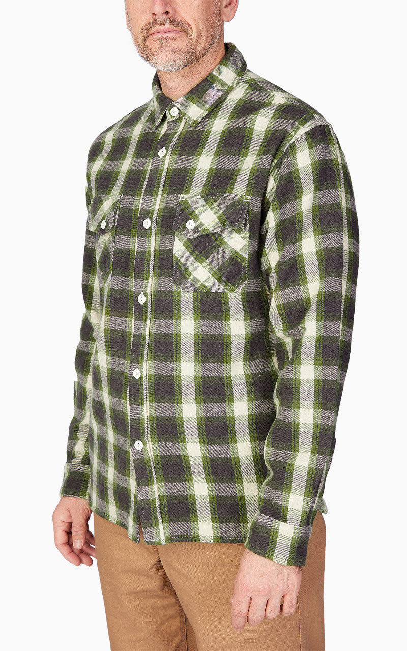 3sixteen Crosscut Flannel Emerald Shaggy Check