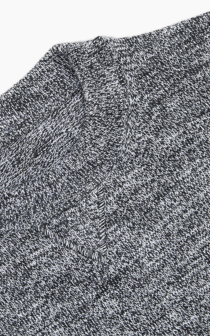 3sixteen Knit T-Shirt Black Marled Yarn