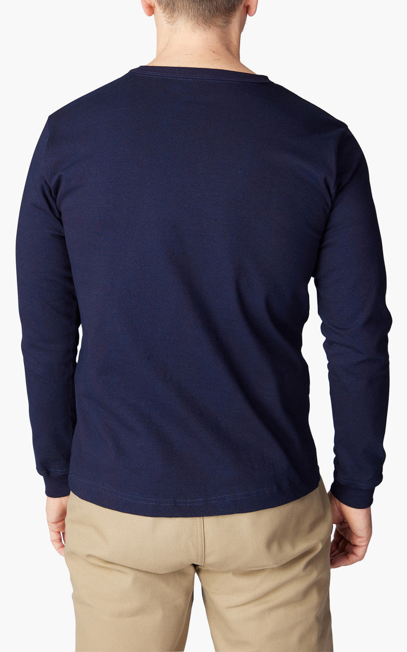 3sixteen Long Sleeve Pocket T-Shirt Indigo