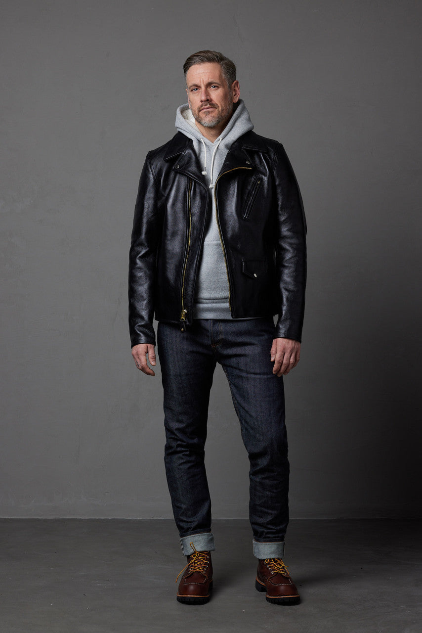 3sixteen x Schott NYC 519 Horsehide Perfecto Black