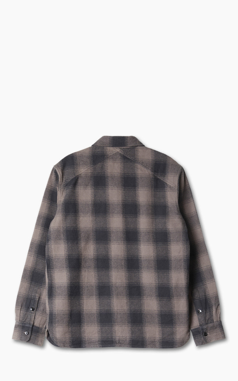3sixteen Crosscut Flannel Shirt Charcoal Twill Plaid