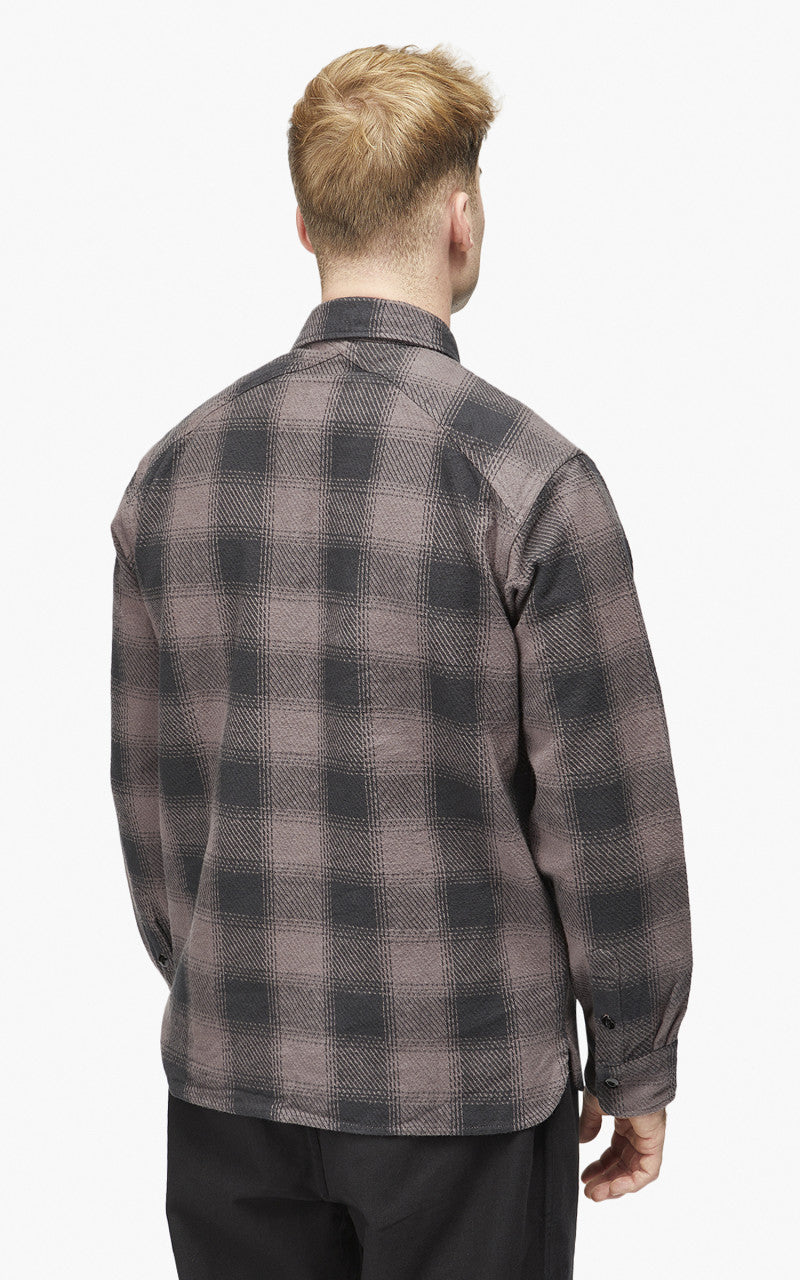 3sixteen Crosscut Flannel Shirt Charcoal Twill Plaid