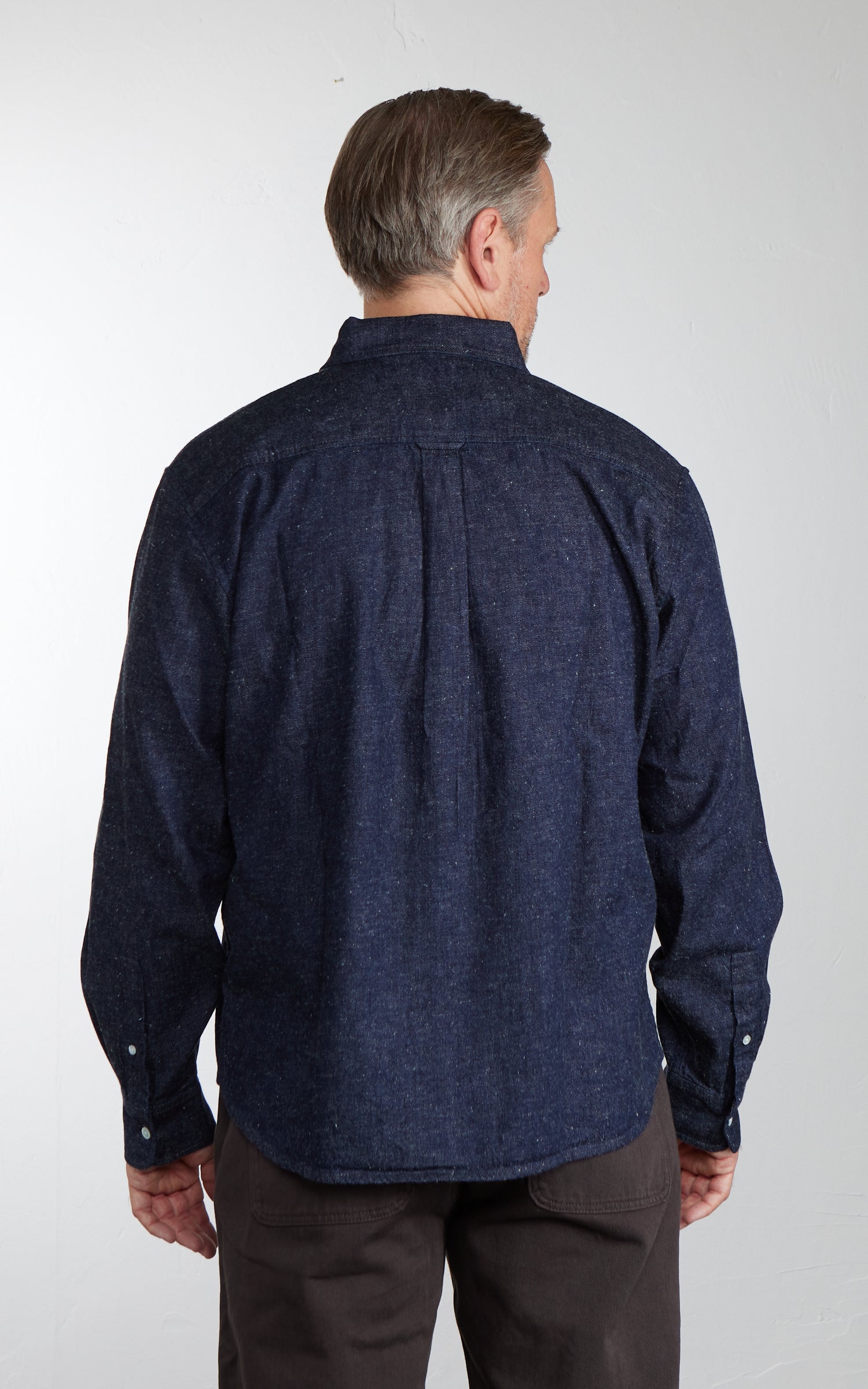 3sixteen Denim Button Down Snow Slub Denim