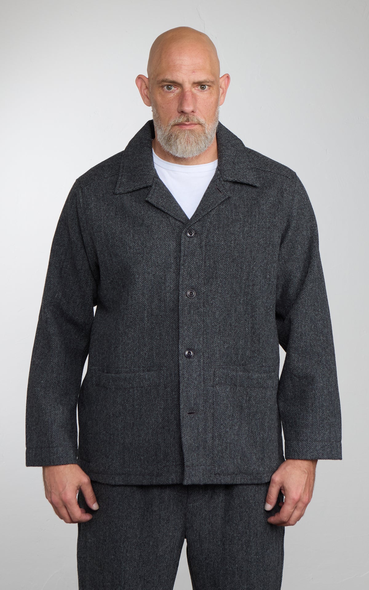 3sixteen Easy Jacket Tweed Black