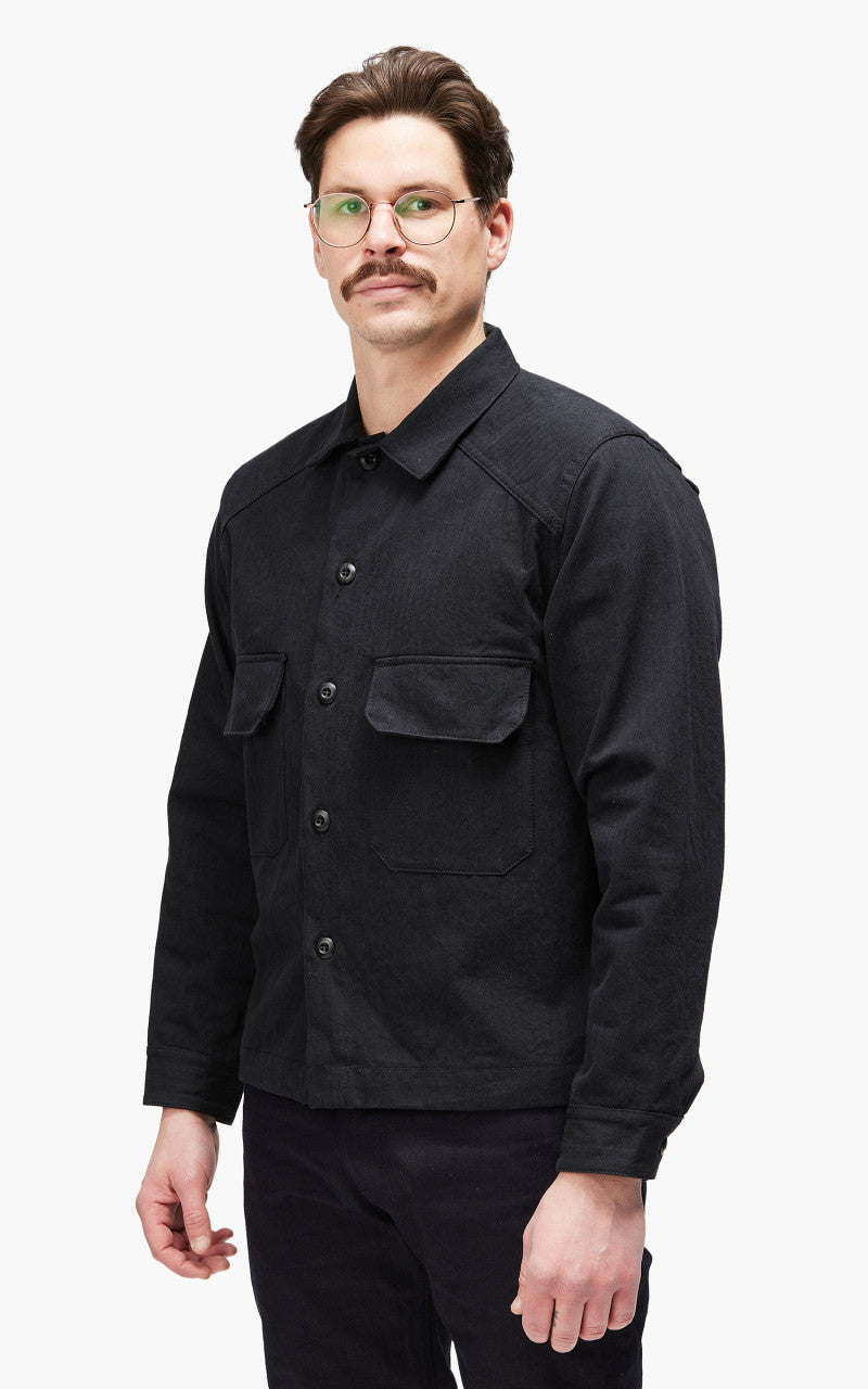 3sixteen Officer Shirt HBT Washed Black