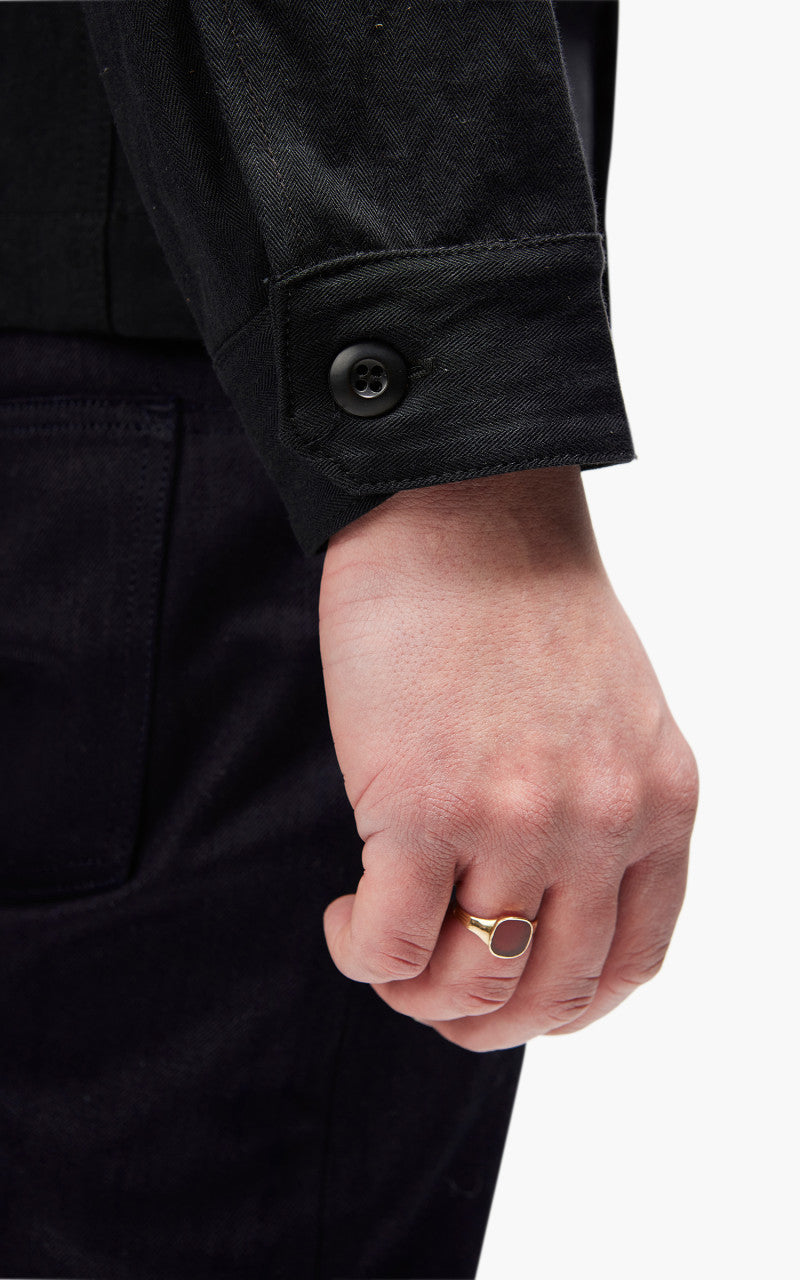 3sixteen Officer Shirt HBT Washed Black