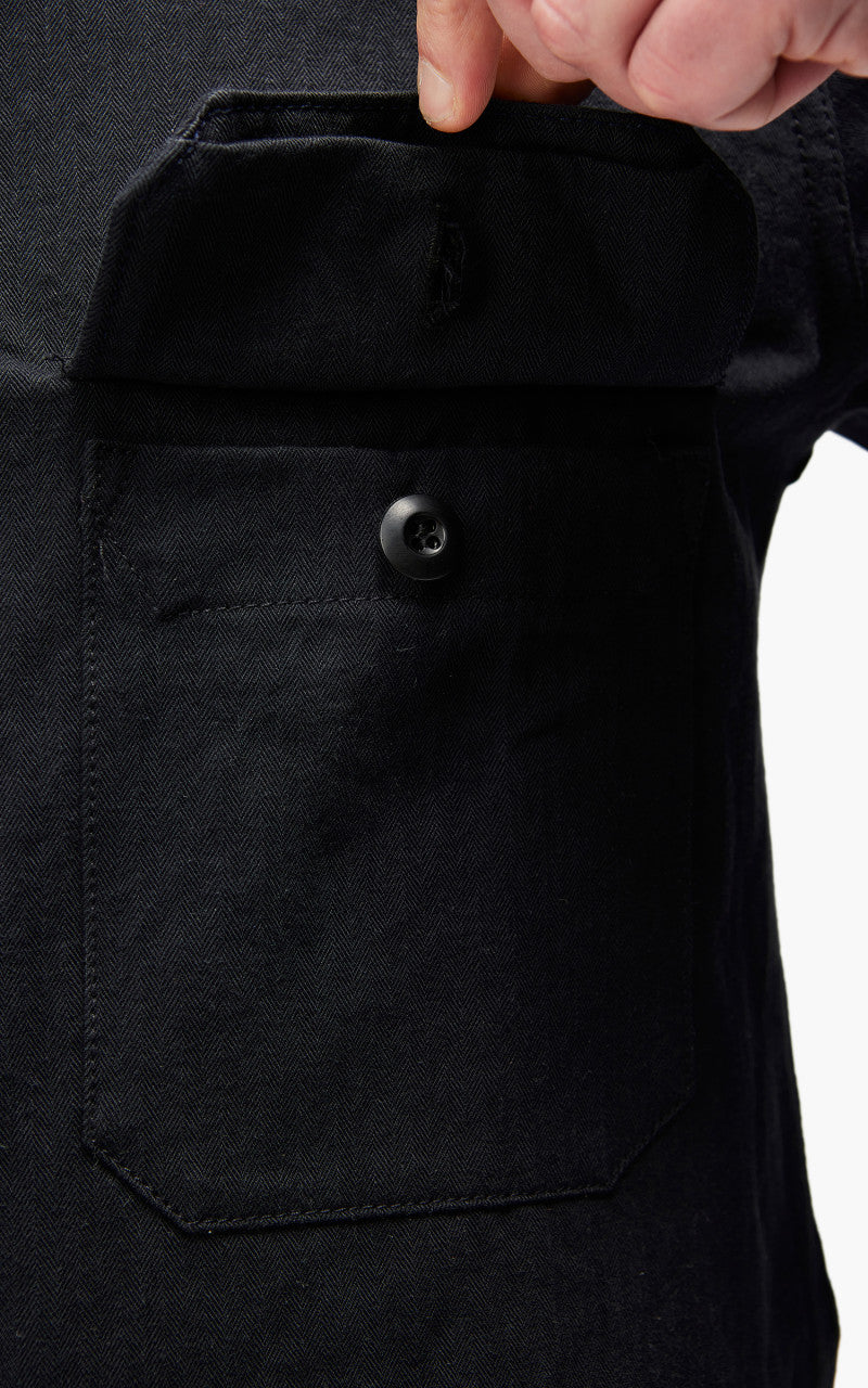 3sixteen Officer Shirt HBT Washed Black