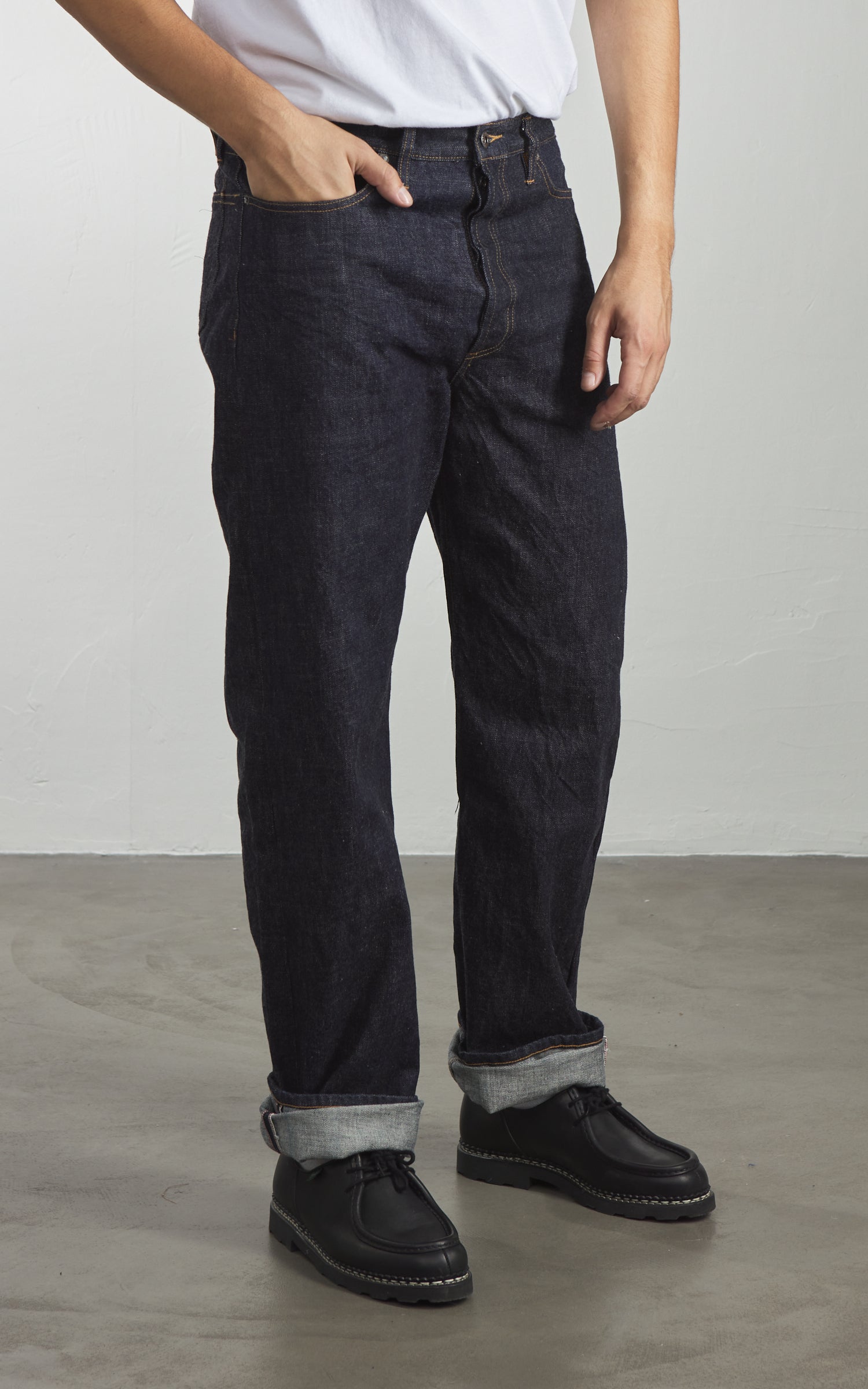 3sixteen RS-100xk Relaxed Straight Selvedge Rinsed Indigo Kibata 14oz