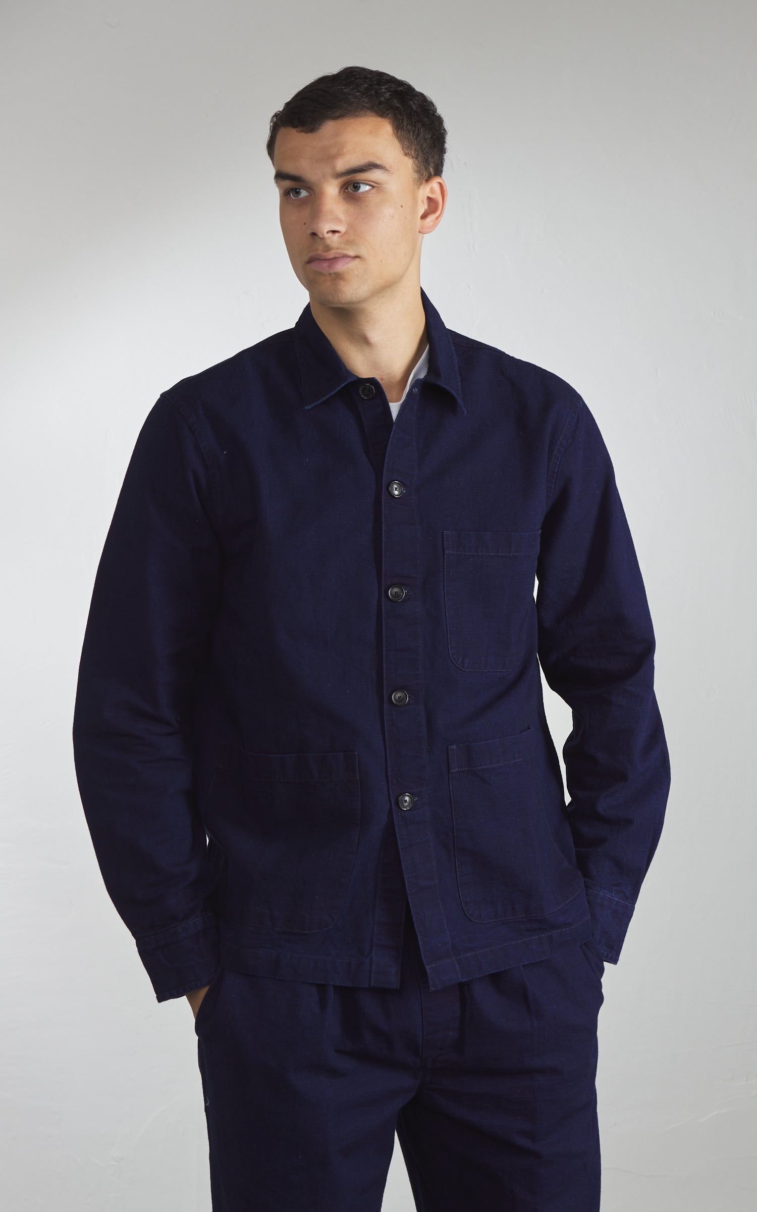 3sixteen Shop Jacket Canvas Indigo
