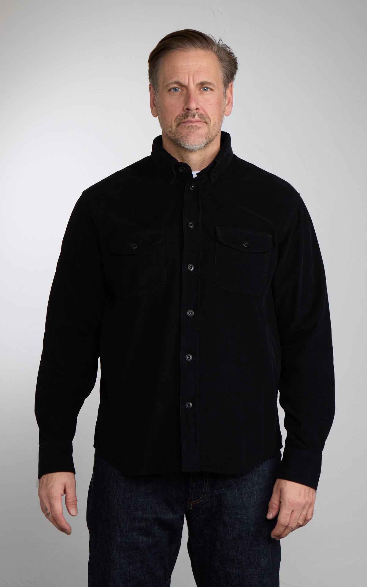 3sixteen Studio Shirt Corduroy Black