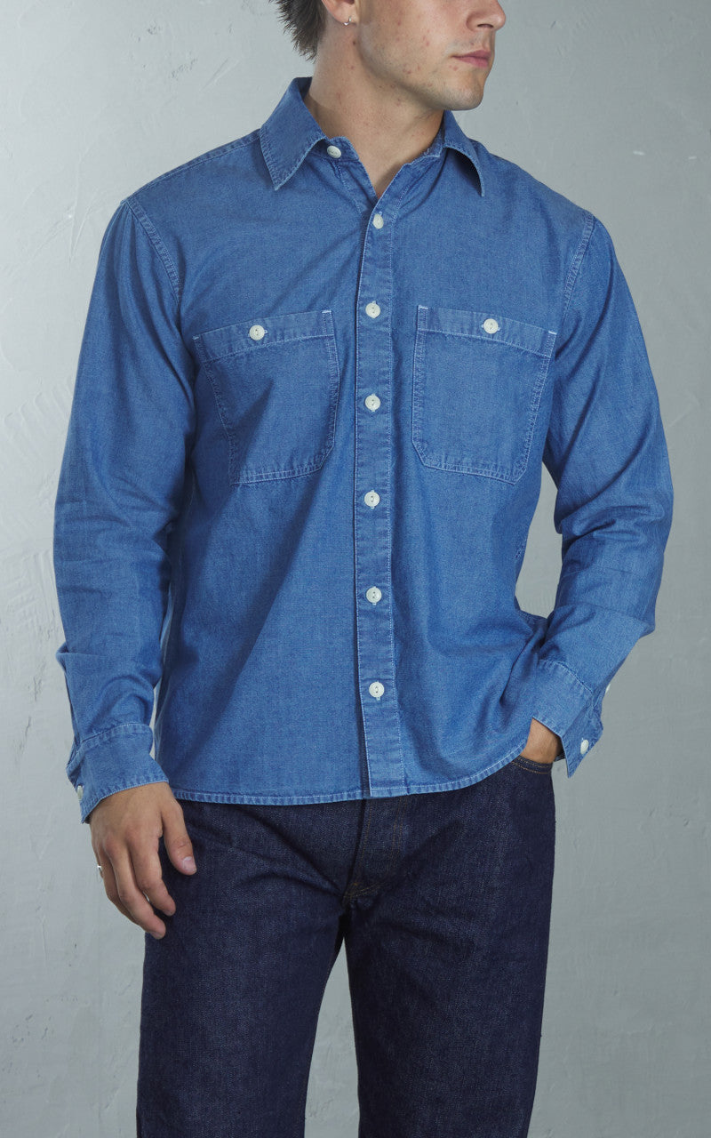 3sixteen Utility Shirt Chambray Indigo
