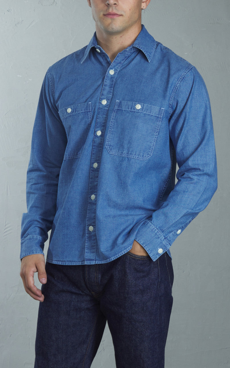 3sixteen Utility Shirt Chambray Indigo