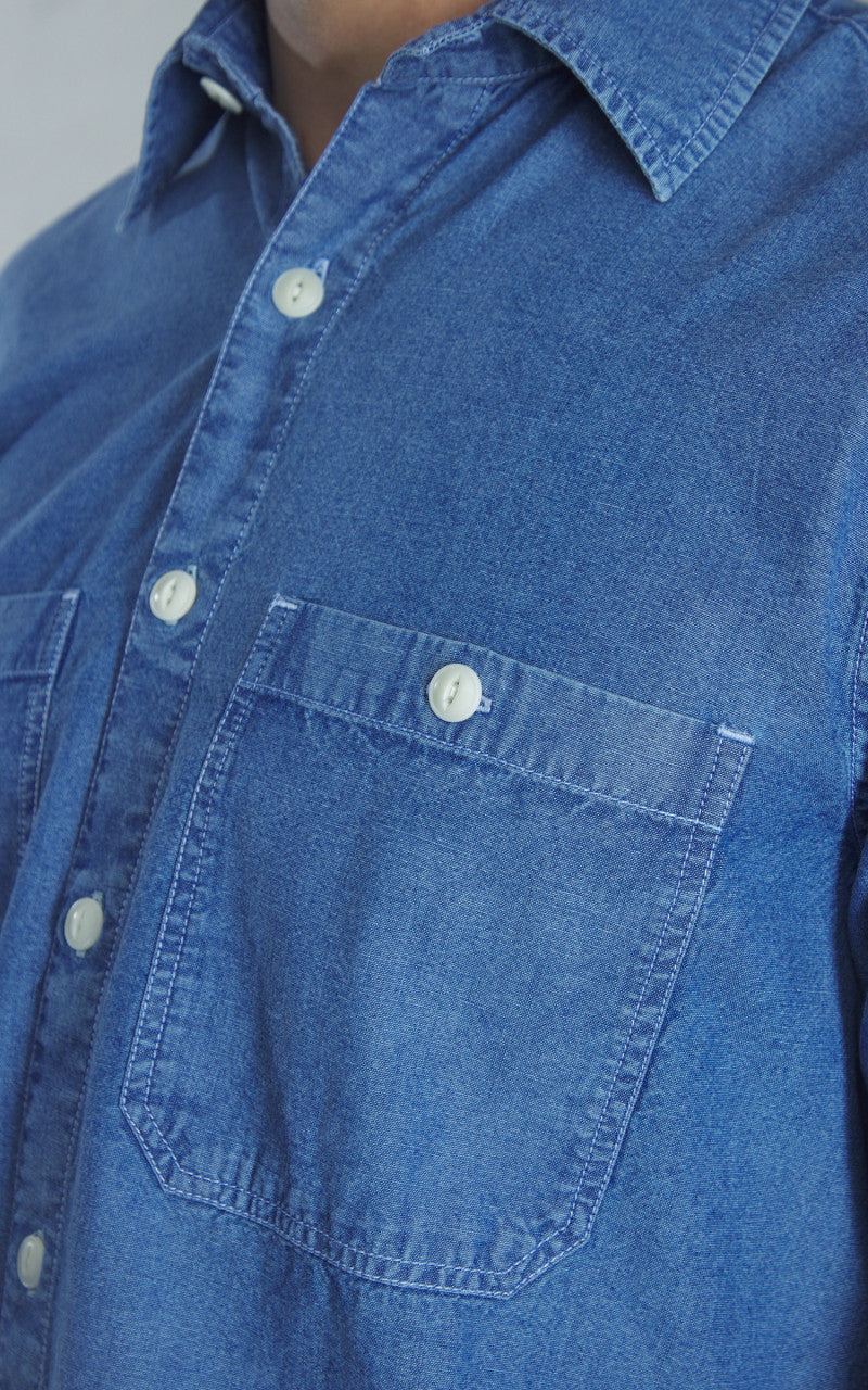 3sixteen Utility Shirt Chambray Indigo