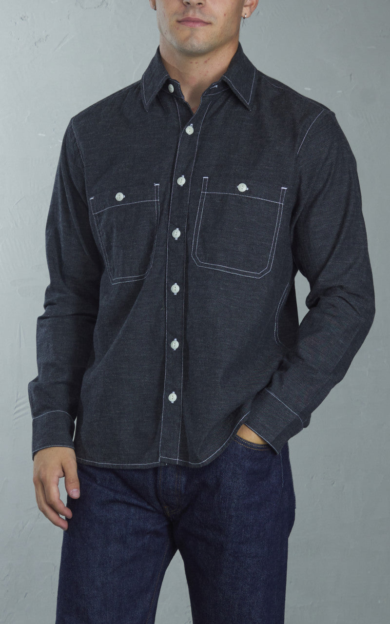 3sixteen Utility Shirt Chambray Black