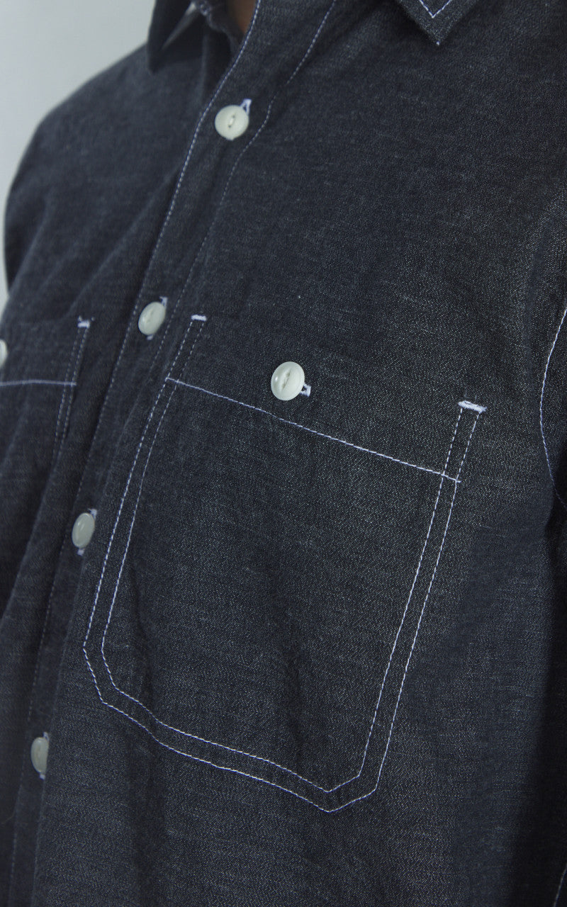 3sixteen Utility Shirt Chambray Black