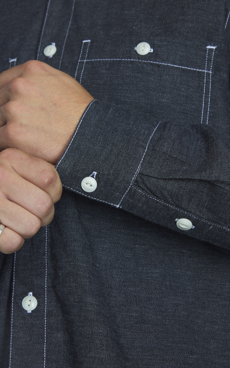 3sixteen Utility Shirt Chambray Black