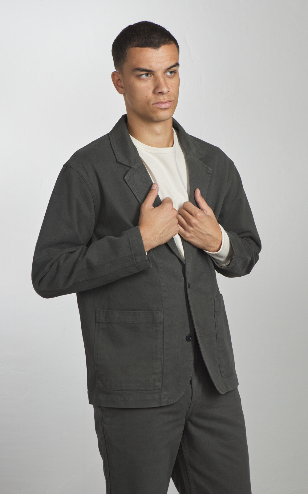3sixteen Work Blazer Twill Ivy Green