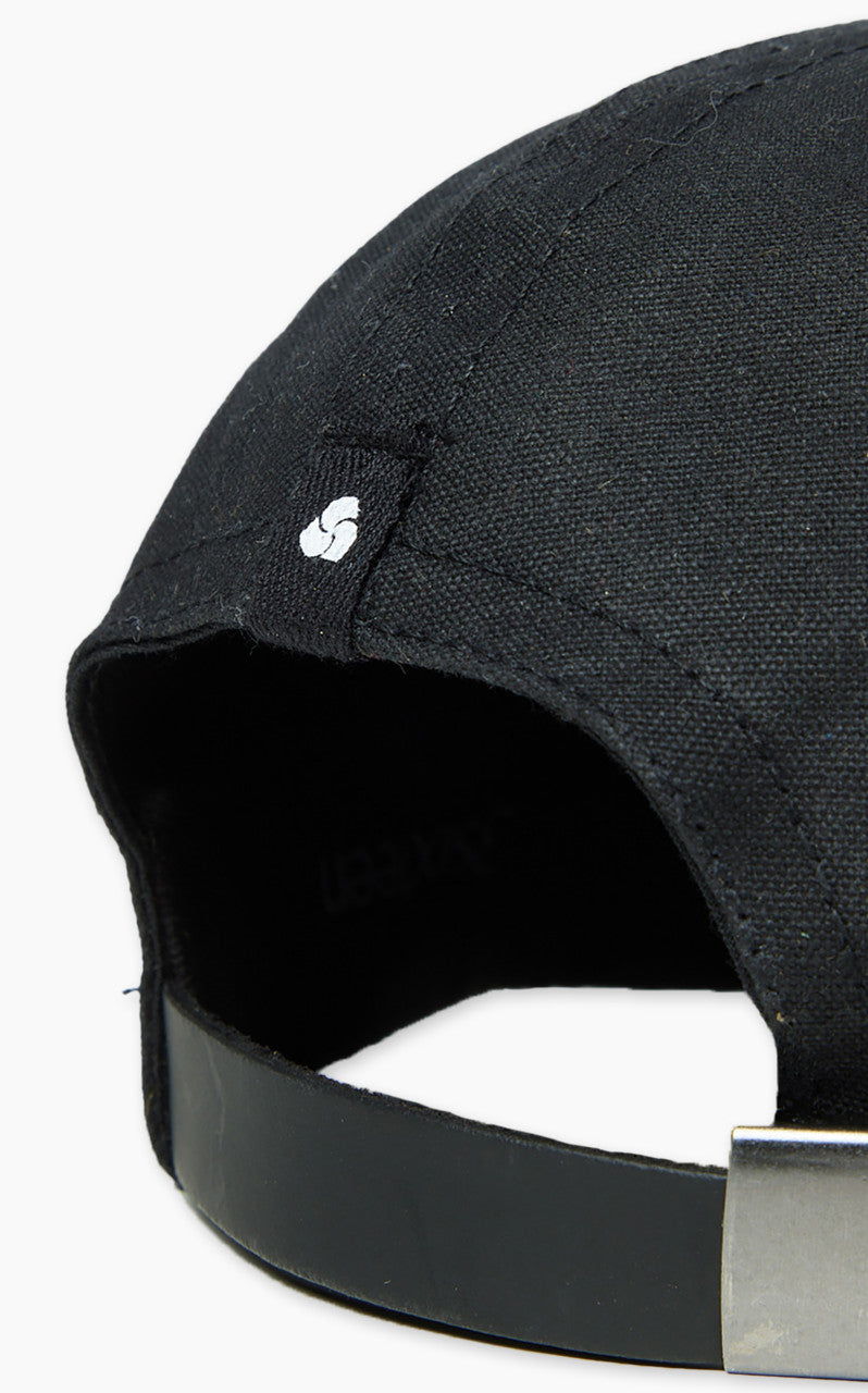 3sixteen Waxed Canvas Baseball Cap Black