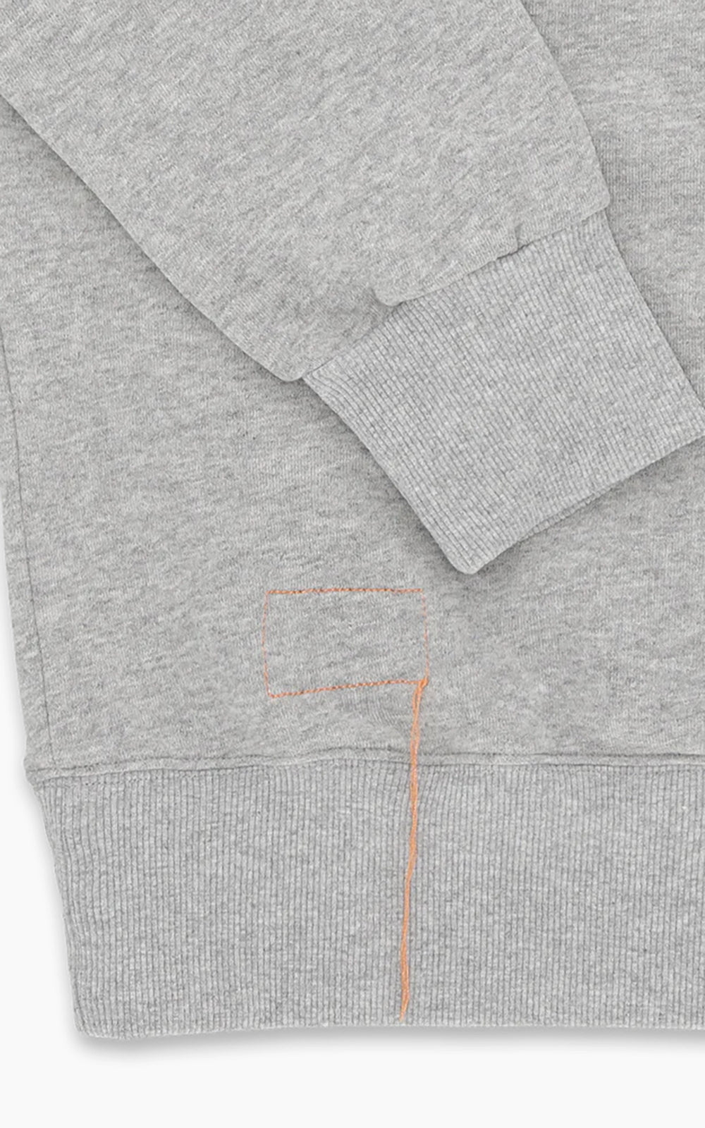 Fortela Harvard Crewneck Fleece Sweatshirt Grey Melange