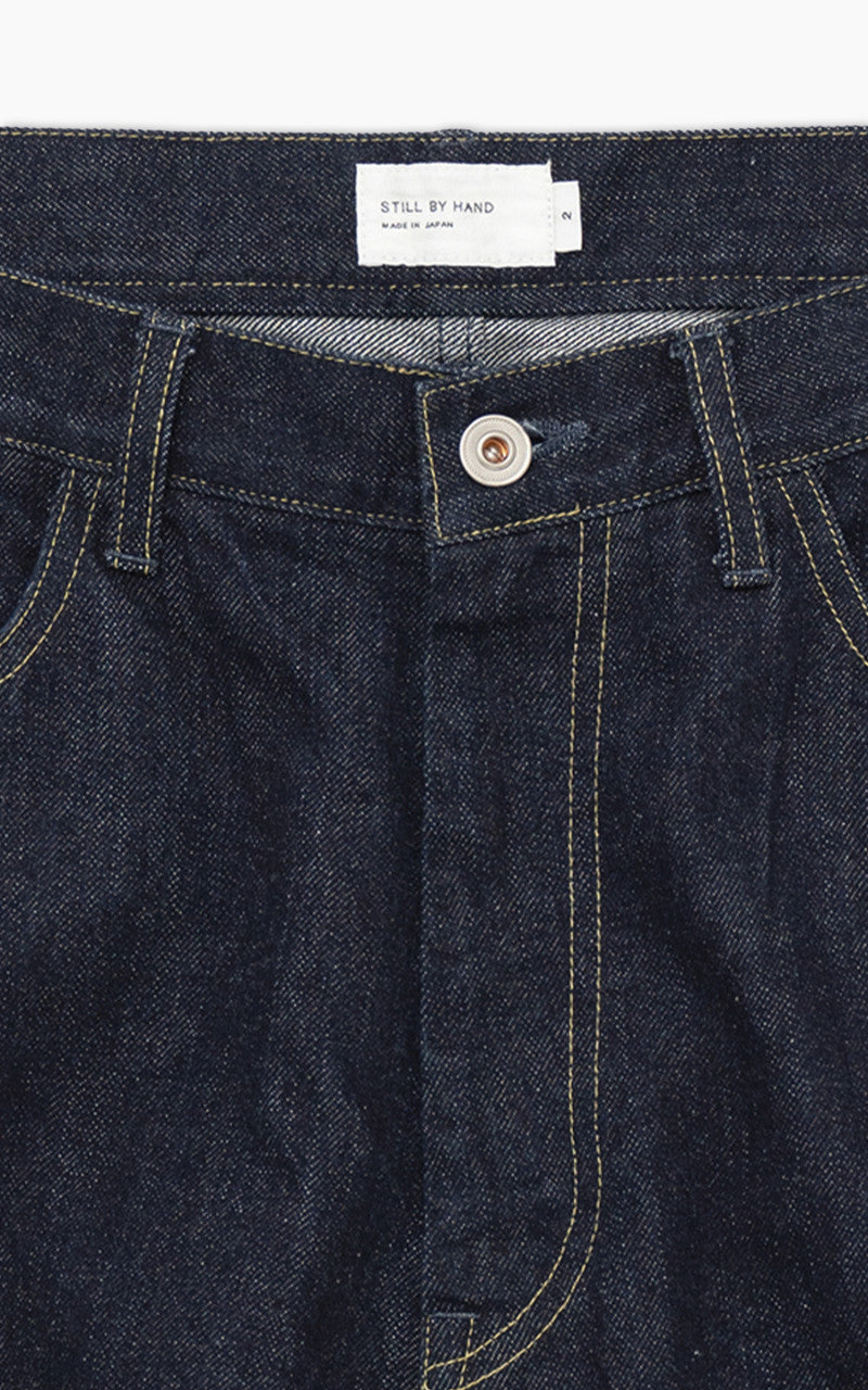 Still By Hand 5 Pocket Denim Pants Navy