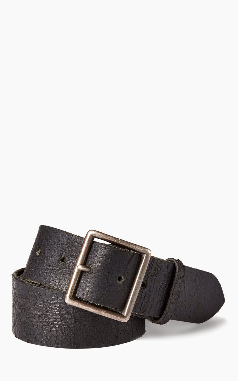 小物 RRL RING BELT Double RL(RRL) LEATHER RING BELT Black #2 リングベルト