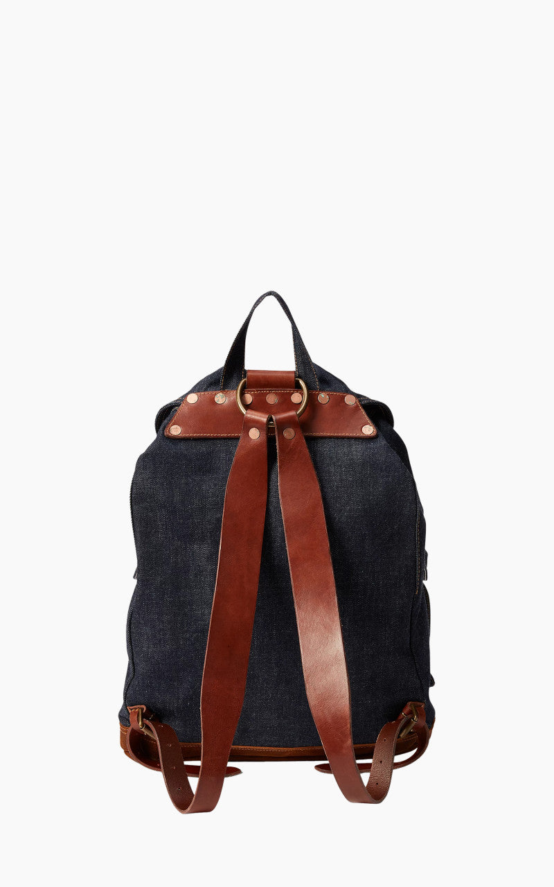 RRL Riley Denim Backpack True Indigo