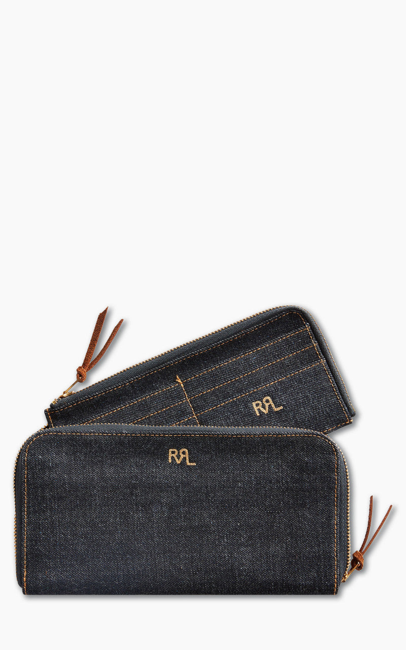 RRL Denim Travel Wallet Indigo