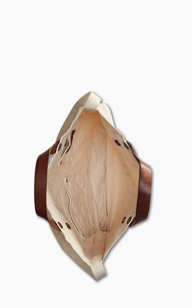 RRL Canvas Logo Market Tote Natural