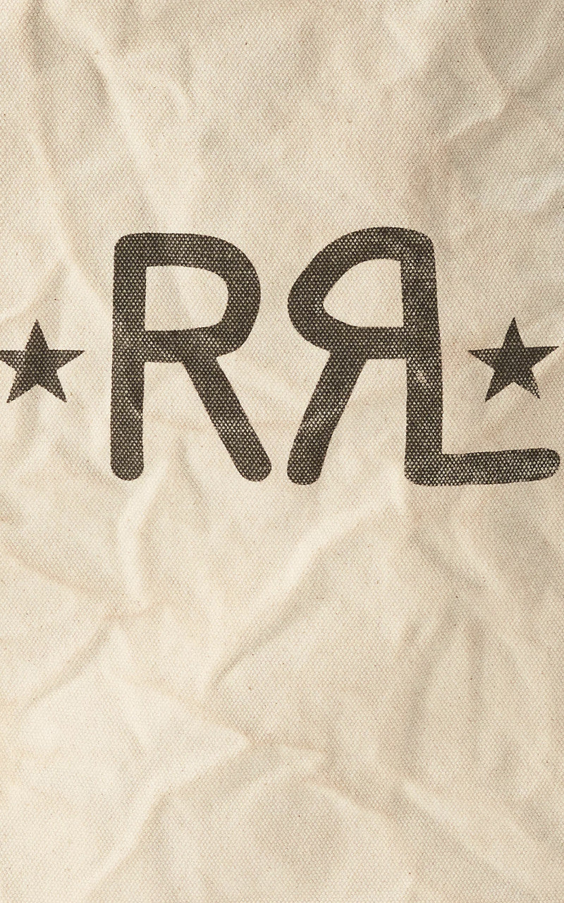 RRL Canvas Logo Market Tote Natural