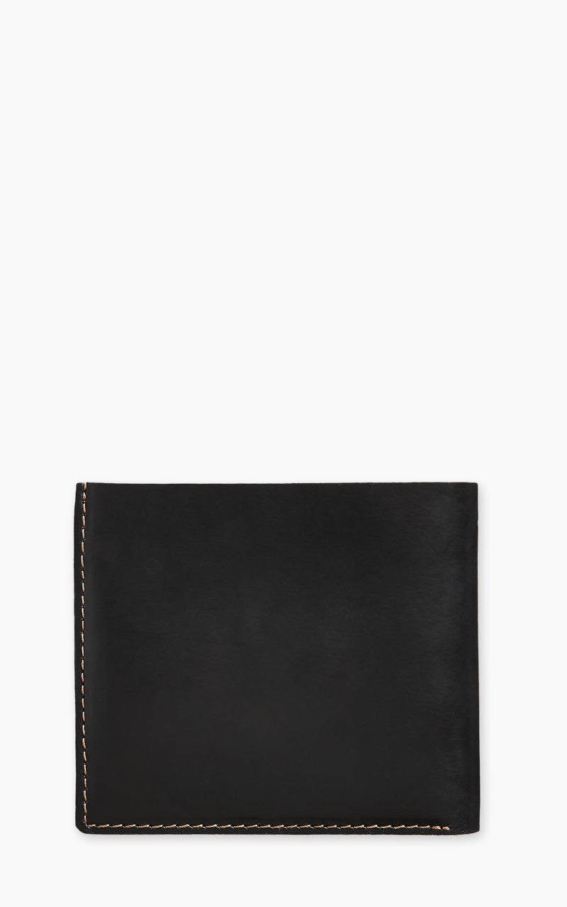 RRL Leather Billfold Wallet Black Over Brown