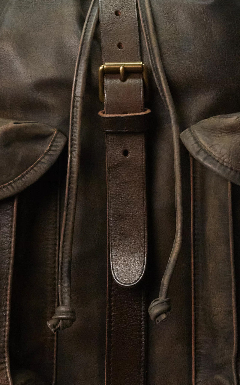 RRL Riley Leather Backpack ブラウン リュック RRL◇Riley Leather Backpack/リュック/レザー/ブラウン
