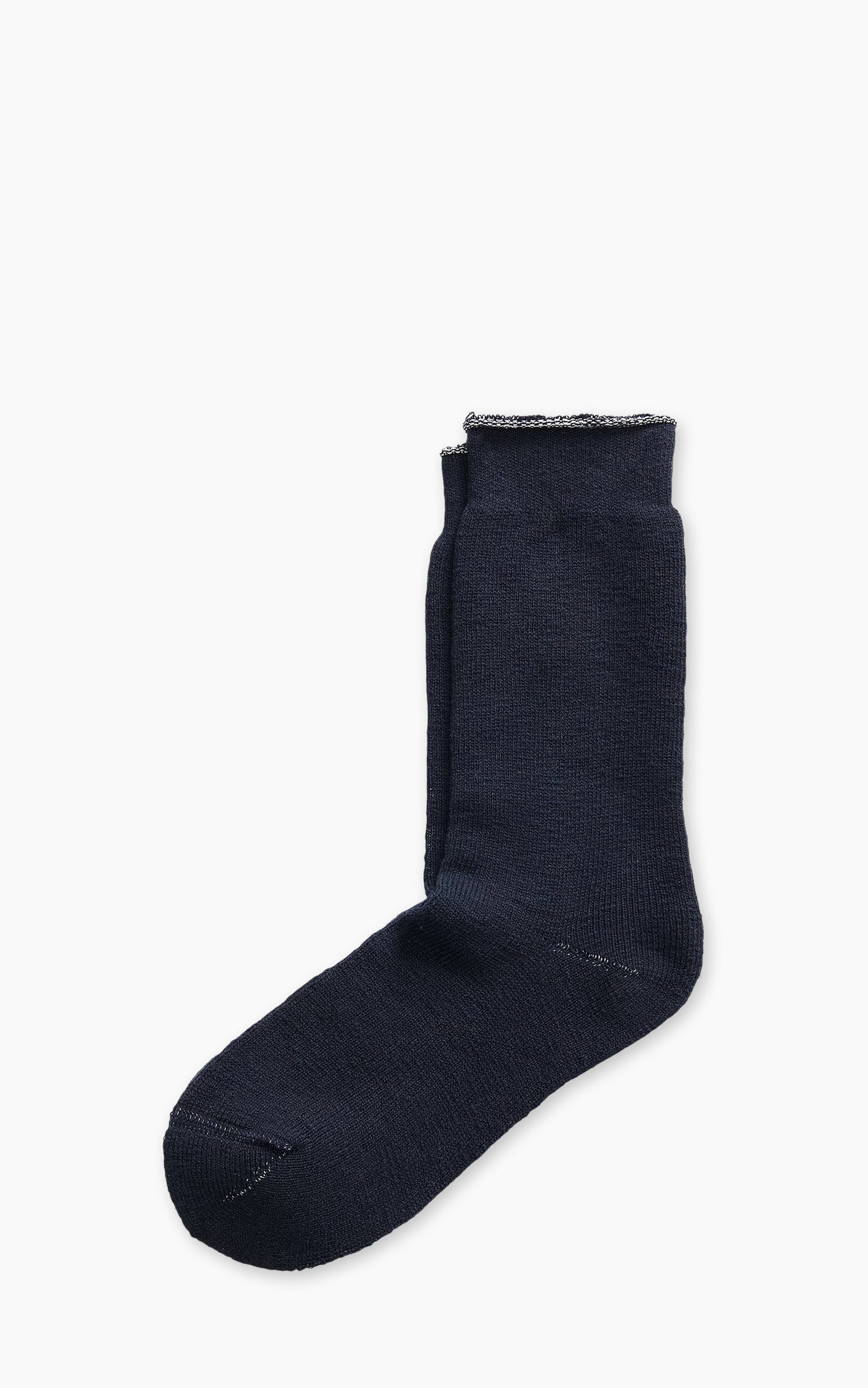 RRL Heathered Stretch Cotton-Blend Socks Navy