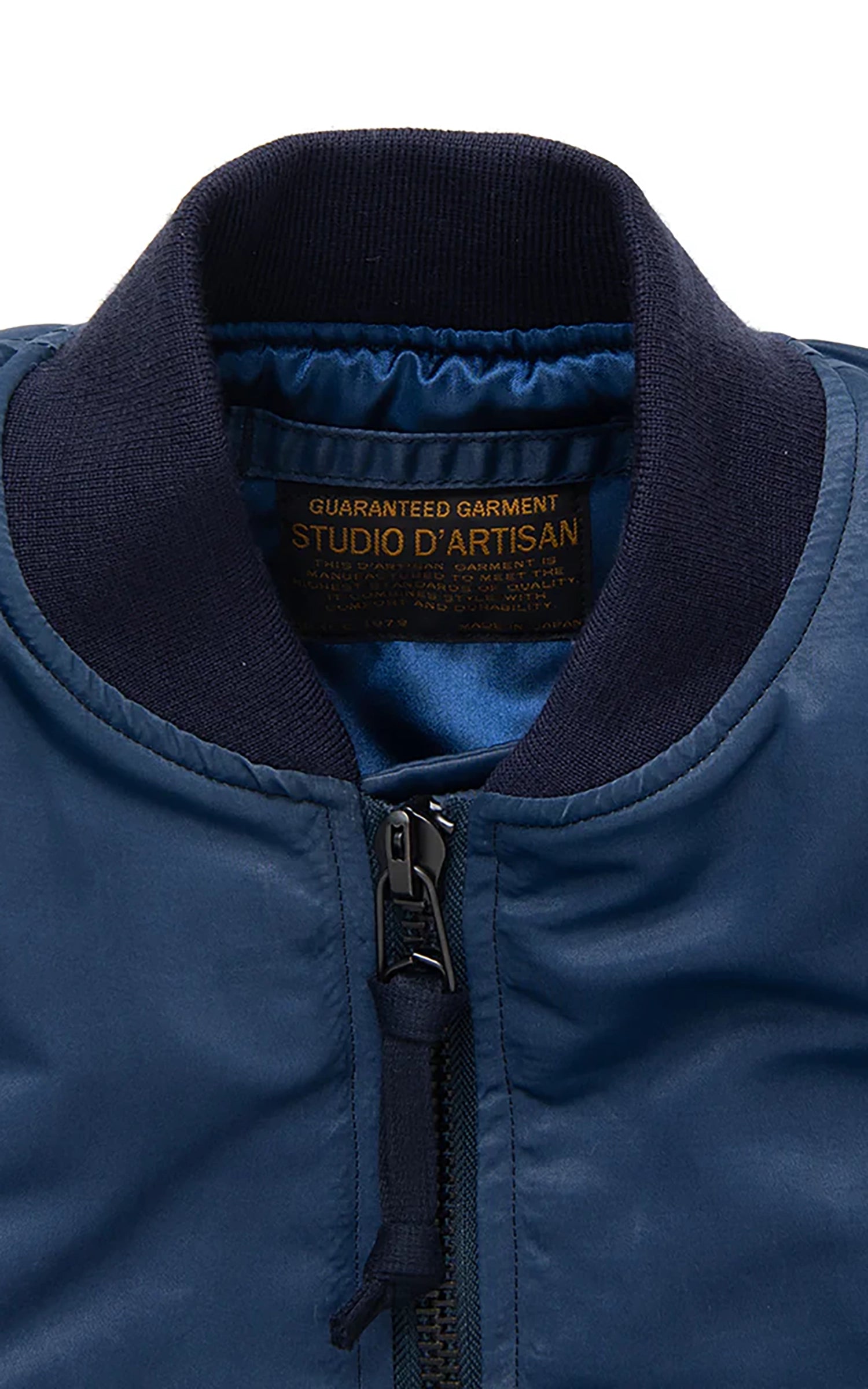 Studio D'Artisan 4623 Indigo-Dyed MA-1