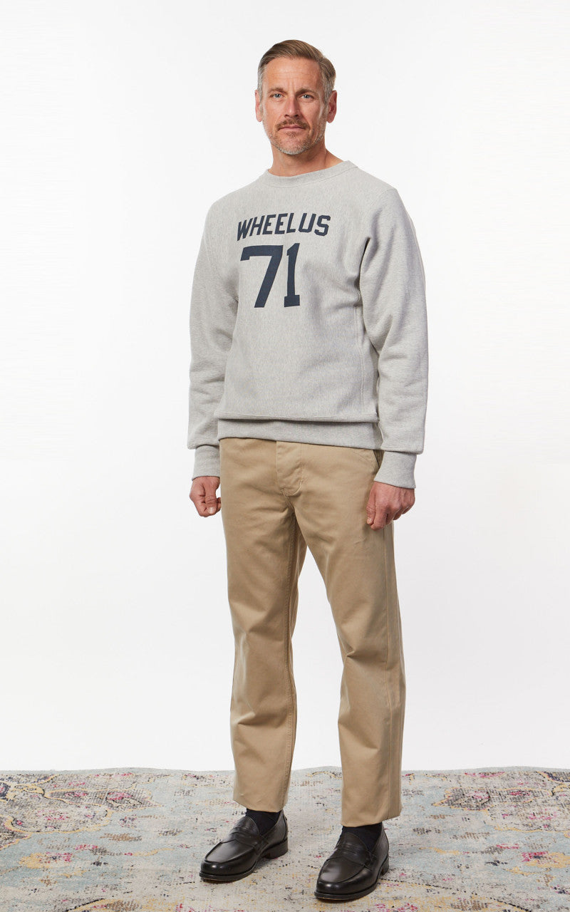 Warehouse & Co. 483 Wheelus Sweatshirt Heather Grey