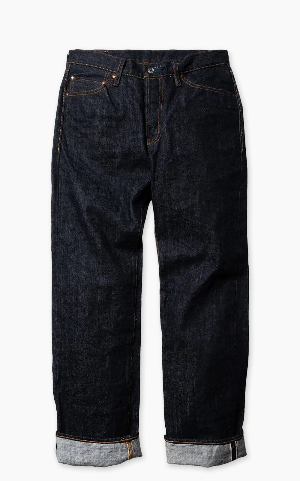 Big John Heavy Gauge Straight Jeans Selvedge Indigo 17oz