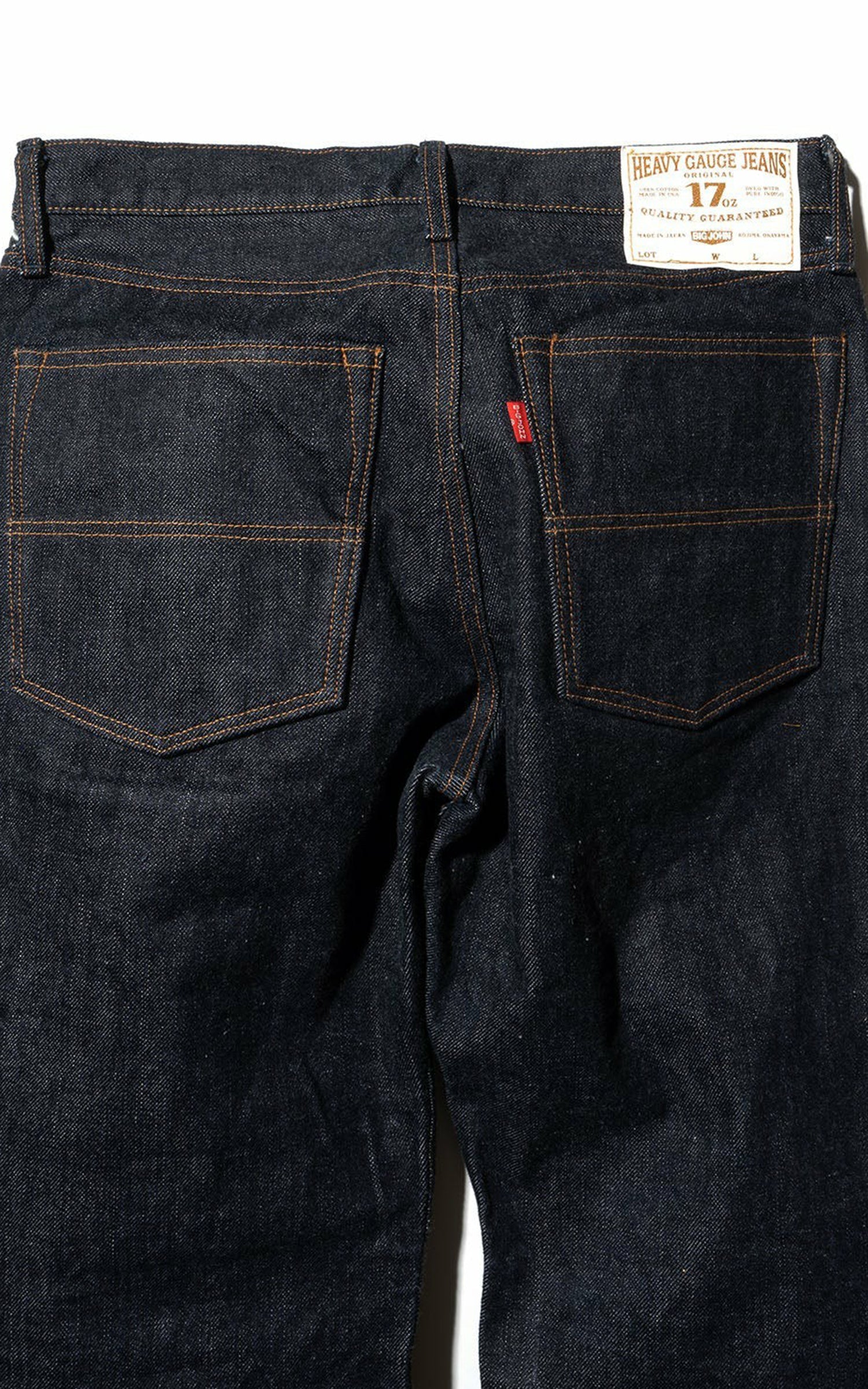 Big John Heavy Gauge Straight Jeans Selvedge Indigo 17oz