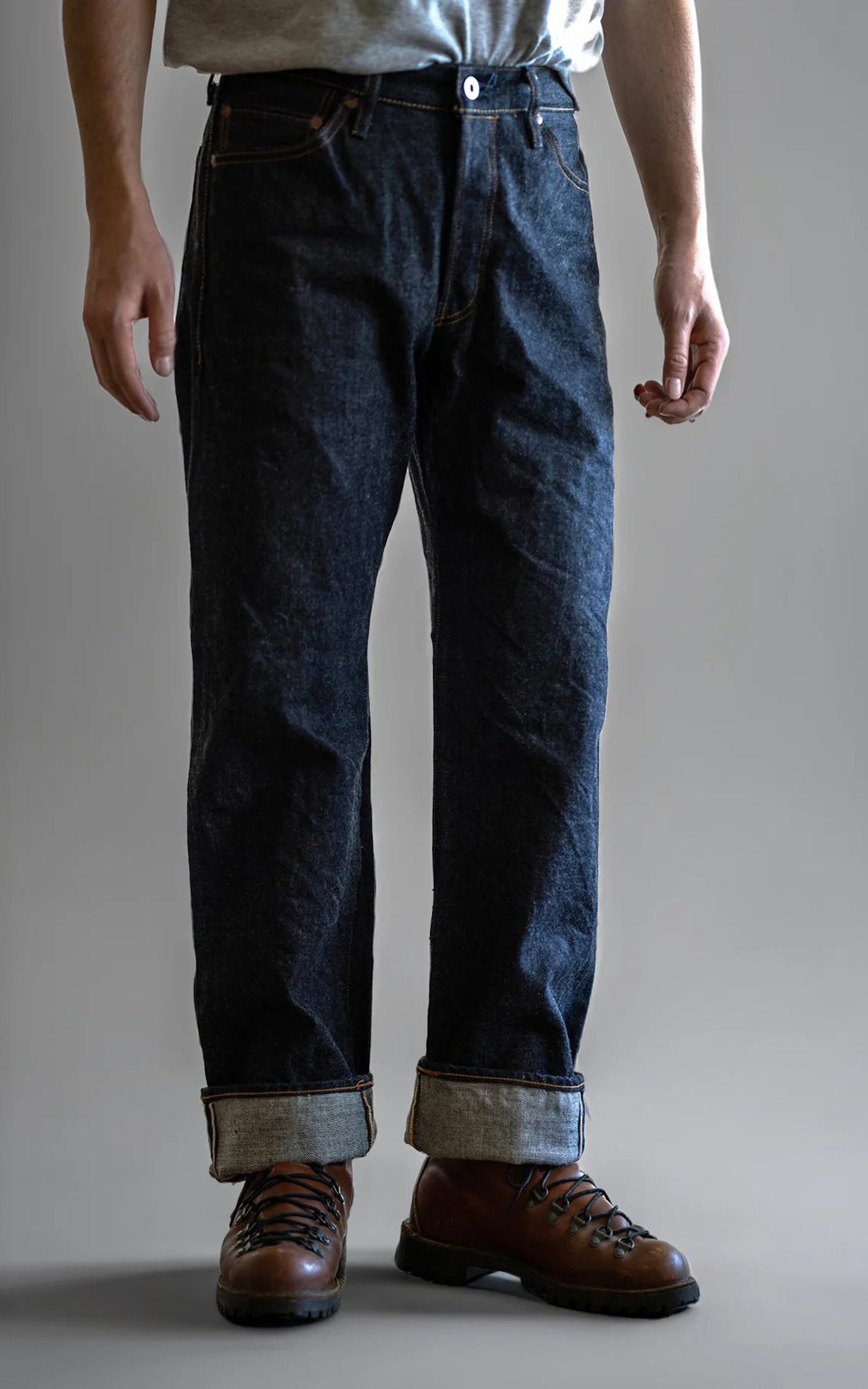 Big John Heavy Gauge Straight Jeans Selvedge Indigo 17oz