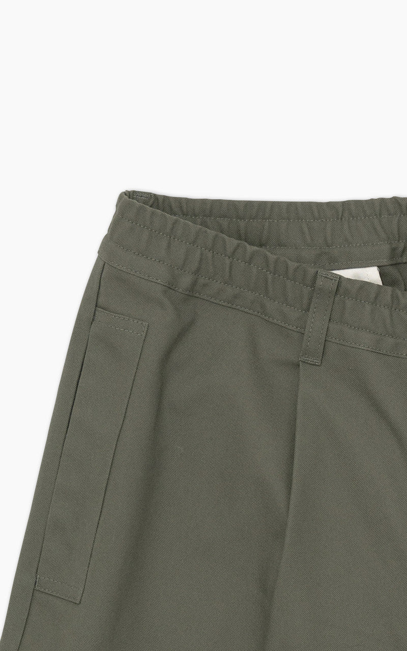 Still By Hand Welt Side Pocket Pants Olive
