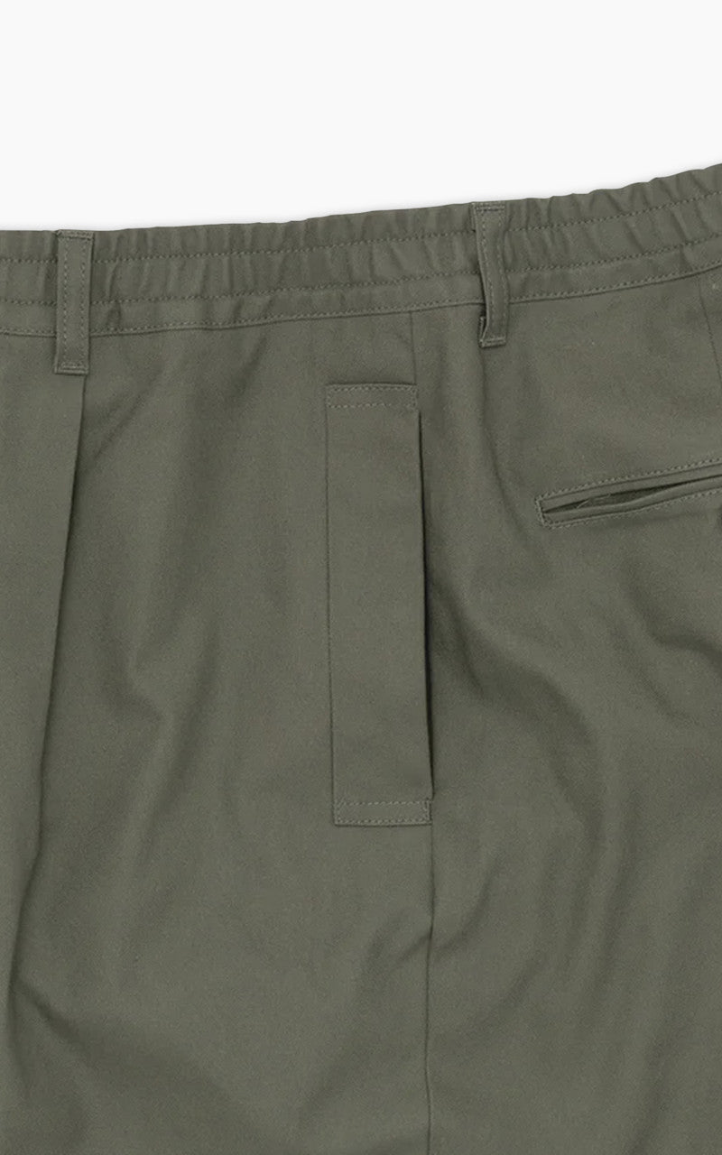 Still By Hand Welt Side Pocket Pants Olive