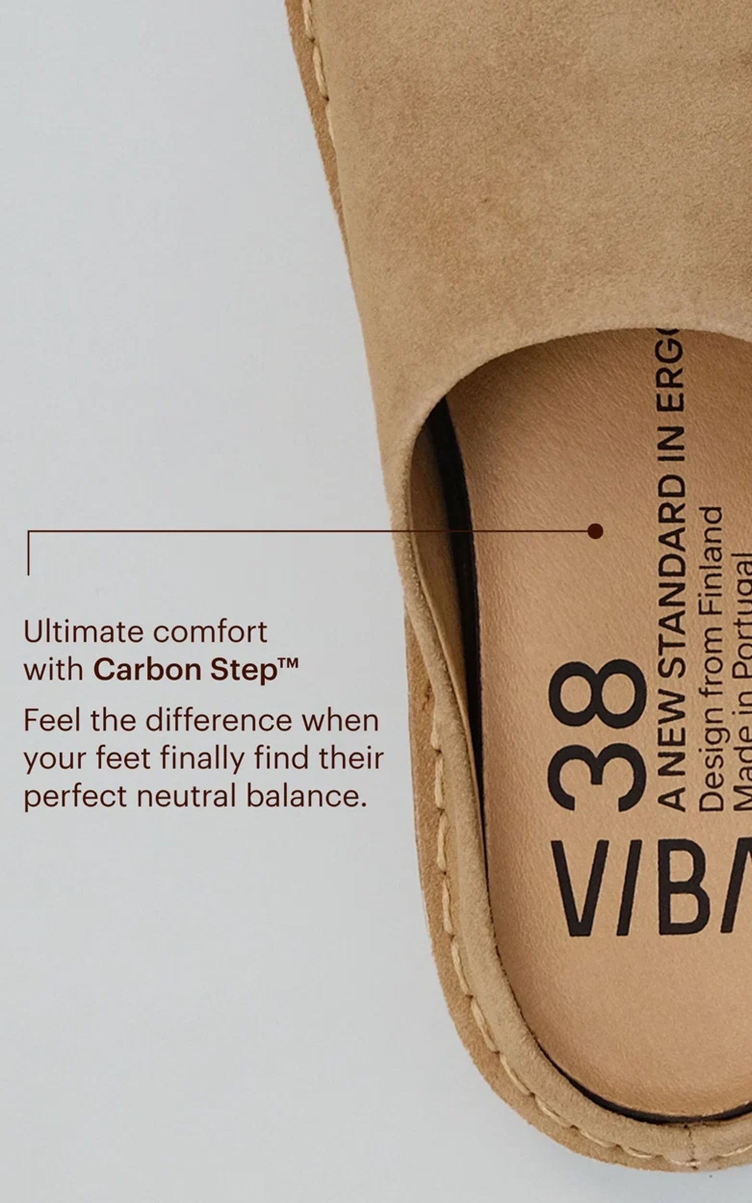 VIBAe ROMA Bio Suede Desert Tan